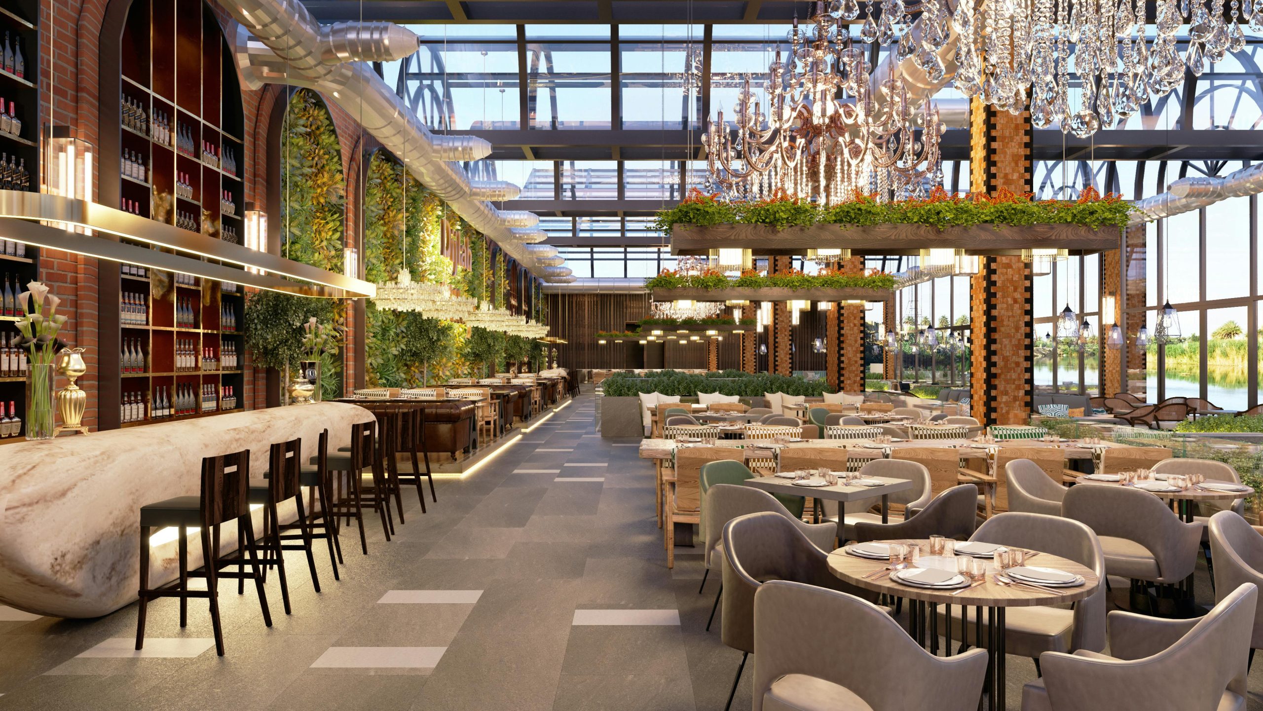 Restaurant in Commercial Building Commercial Office Building restaurant